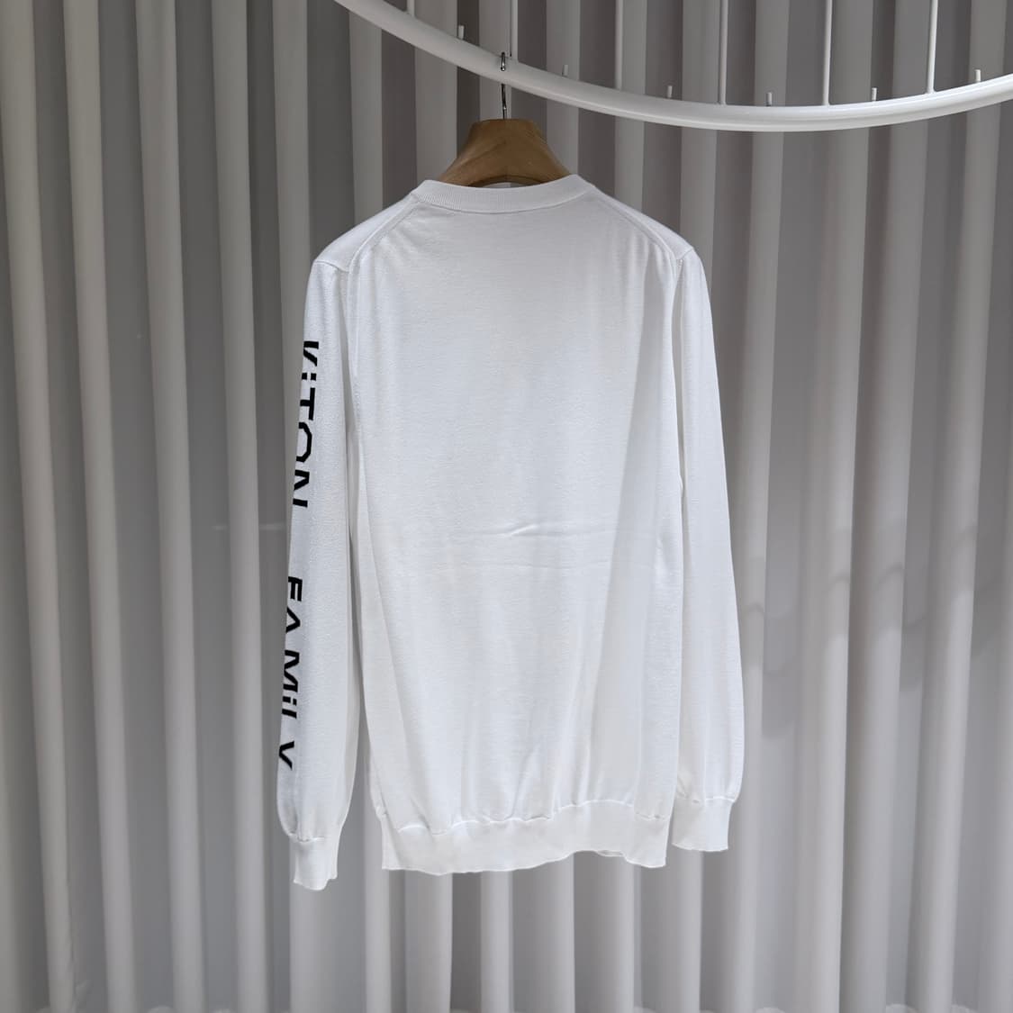 (A+/L) / 키톤 키톤패밀리 프린팅 코튼 니트 화이트 상품이미지5