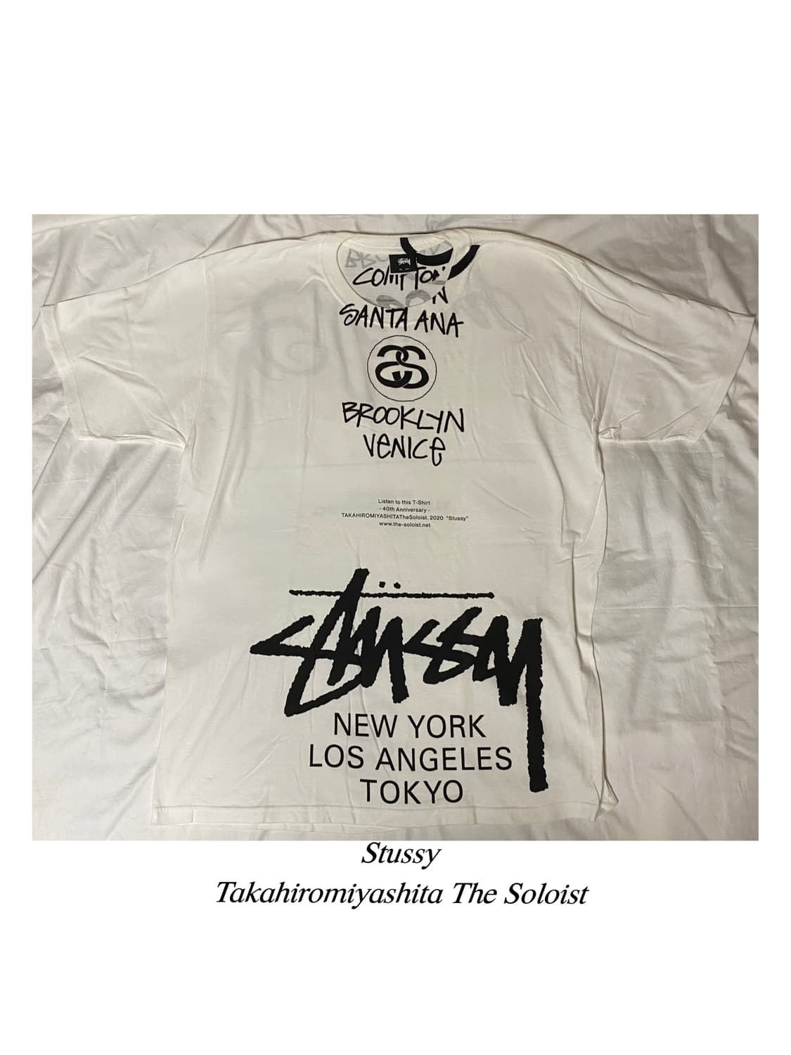 스투시 솔로이스트 40주년 컬랙션 월드투어 아카이브 반팔 티셔츠 상품이미지1