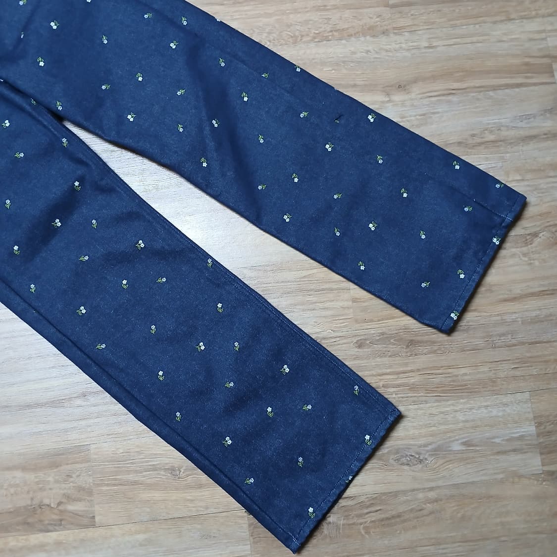 GROVE 차정원 그로브 꽃자수 데님 플라워 청바지 데님진 상품이미지7