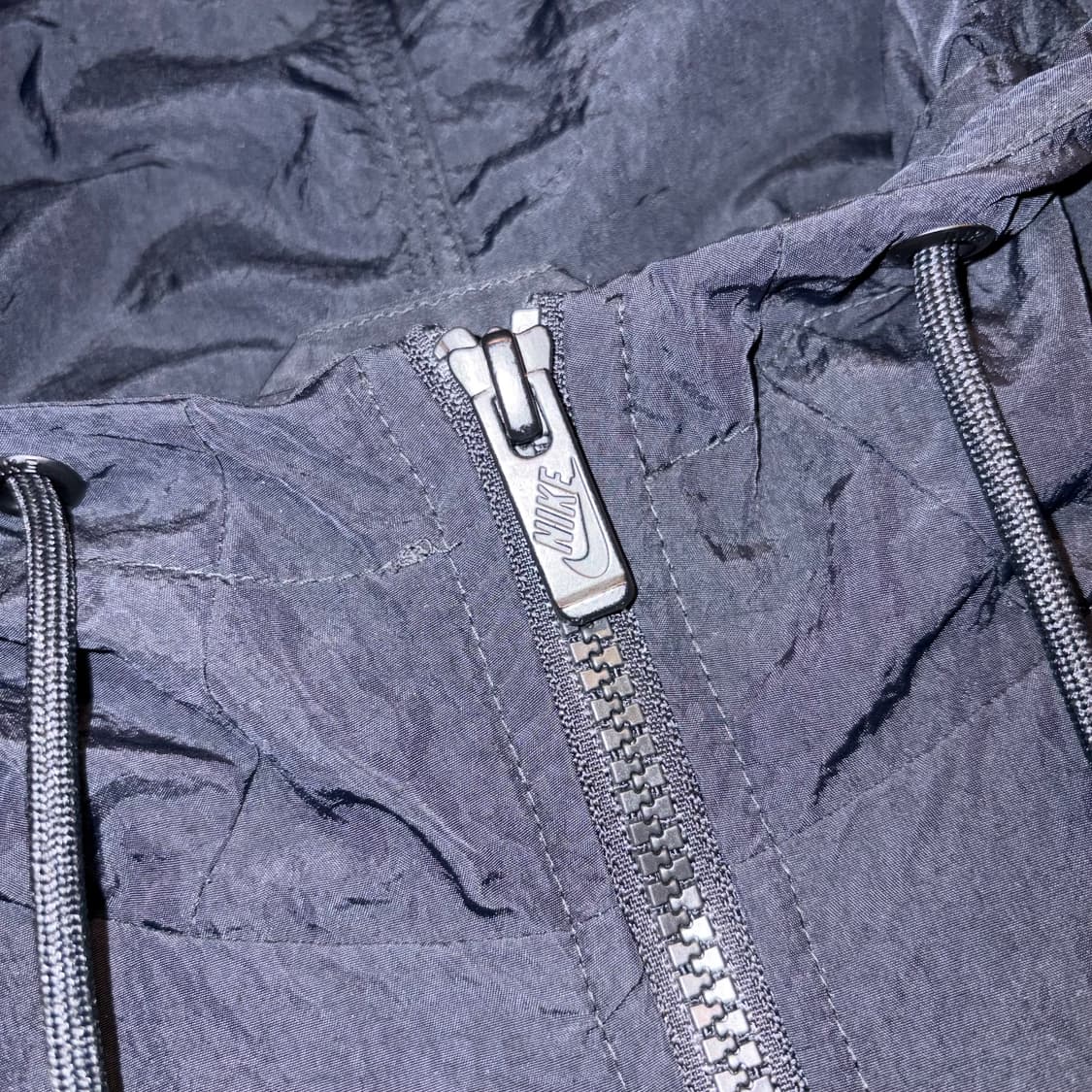 [S] 나이키 빅로고 우븐 블랙 바람막이 후드 자켓 C344 상품이미지4