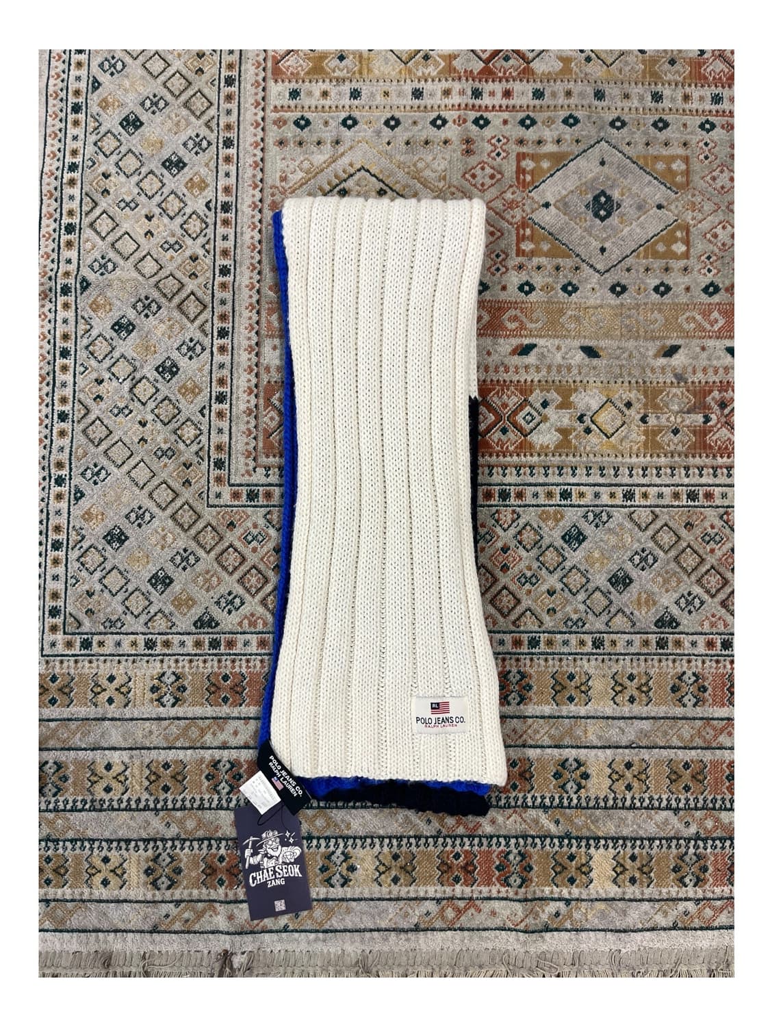 폴로 진스 배색 머플러 #csz3036 상품이미지1