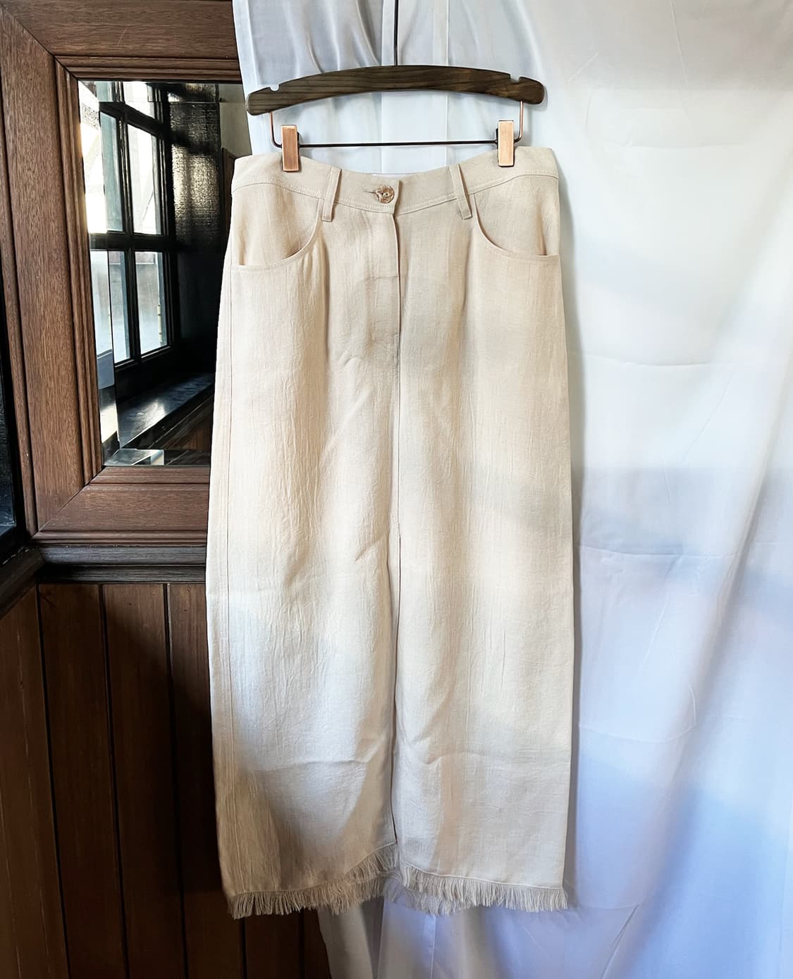 NANUSHKA rope-detail linen shirt & skirt 상품이미지7