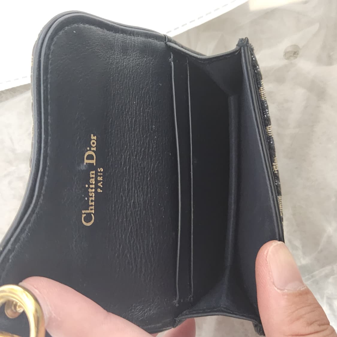 [정품/os] 디올 오블리크 새들 카드지갑 상품이미지7