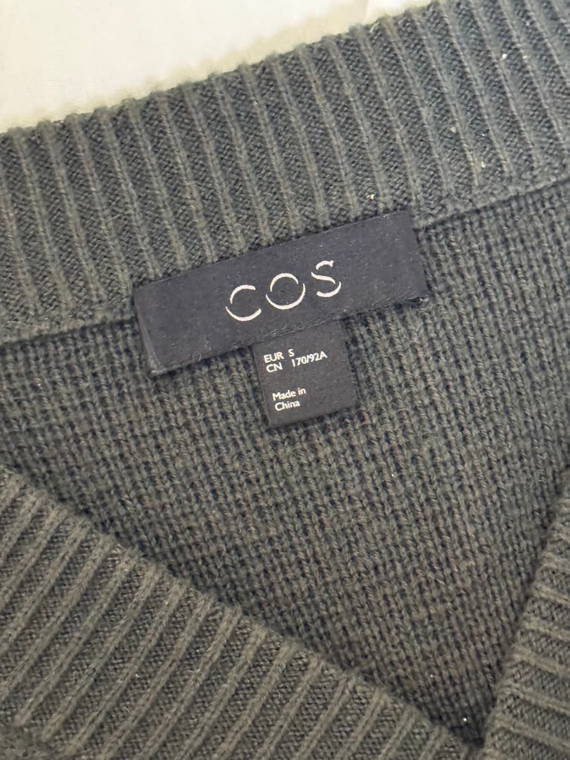 코스 울코튼 혼방 가디건 그린 S 상품이미지2