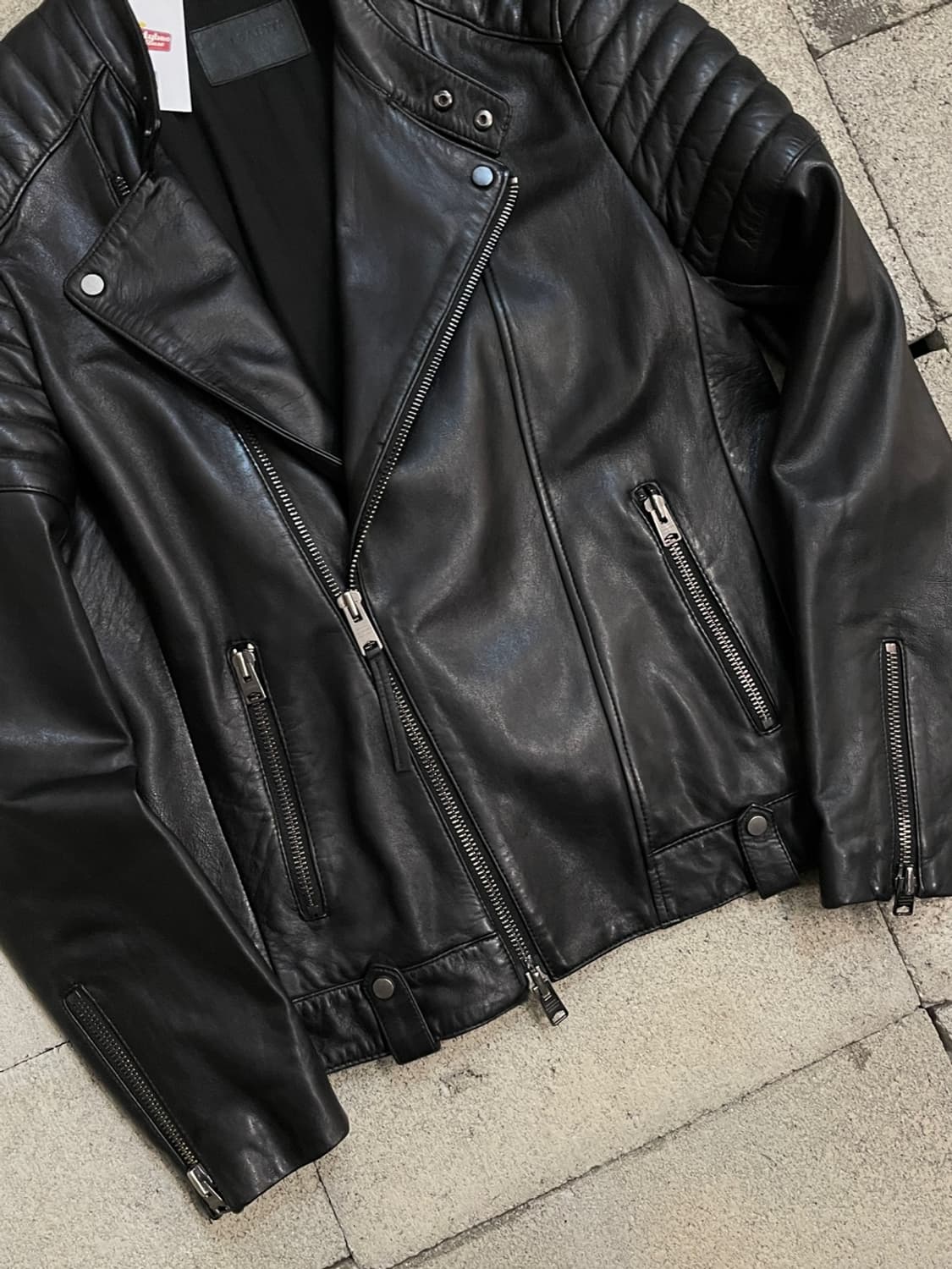 올세인츠 재스퍼 바이커 레더 자켓 상품이미지5