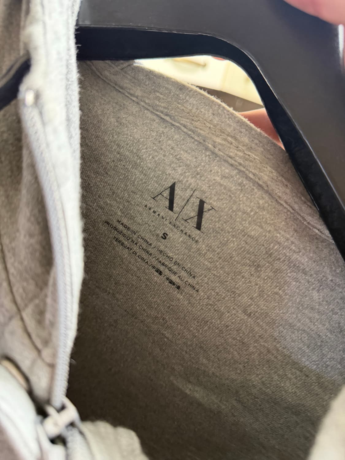 알마니 익스체인지 그레이 후드집업 S 상품이미지3