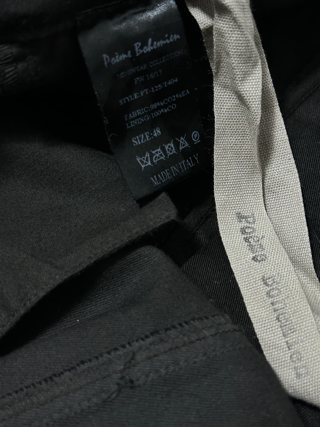 Poeme Bohemien 커브드 심 트라우져 상품이미지8