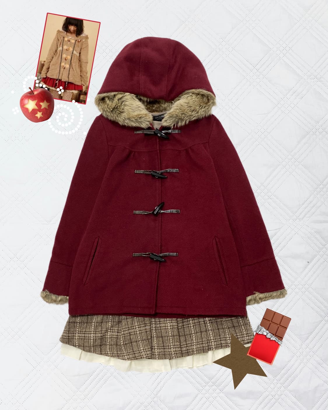 ꒰ঌ 체리초코 🍒 떡볶이 코트 세트 ໒꒱ 상품이미지1