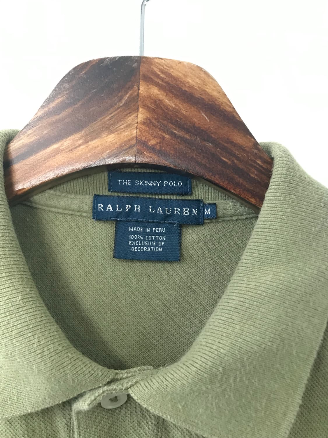 폴로 랄프로렌 자수로고 카키 피케 반팔 카라 티셔츠 상품이미지4