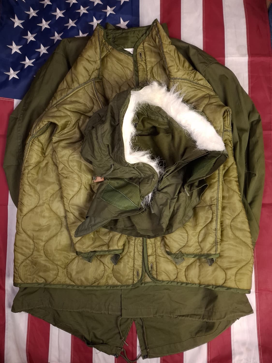 오리지날 미군 M-65 피쉬테일 개파카 미듐사이즈 상품이미지1