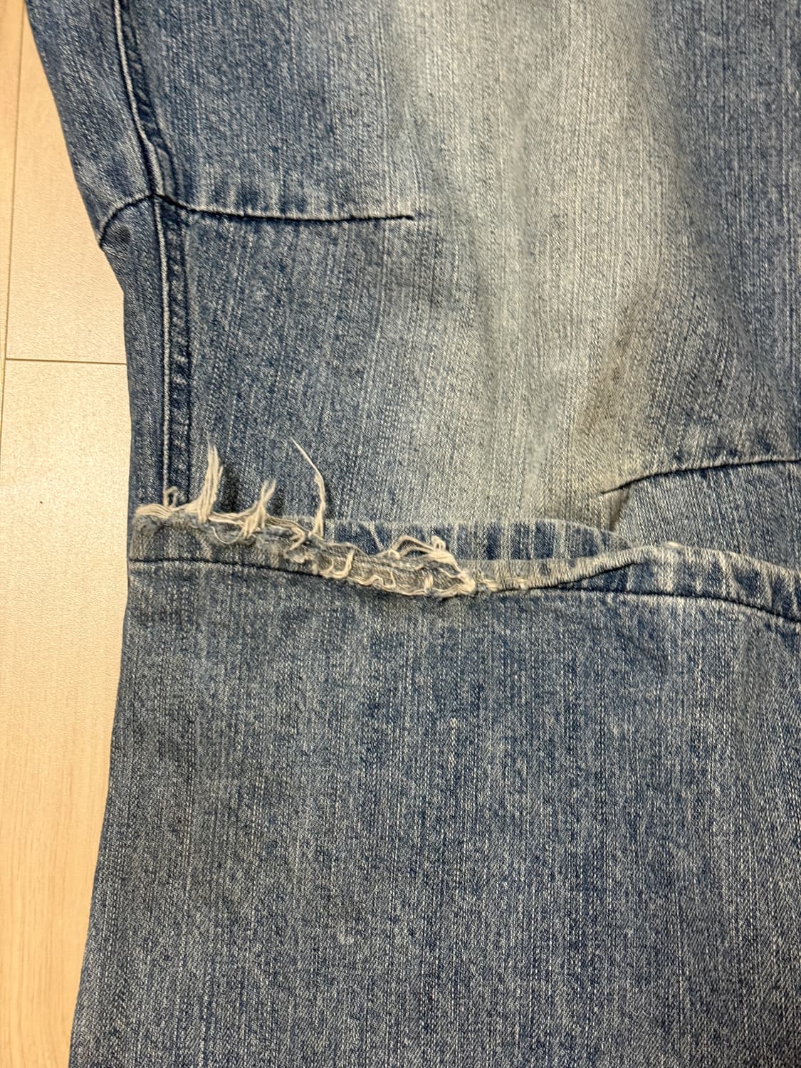 999휴머니티 av pleats denim pants nev blue 상품이미지2
