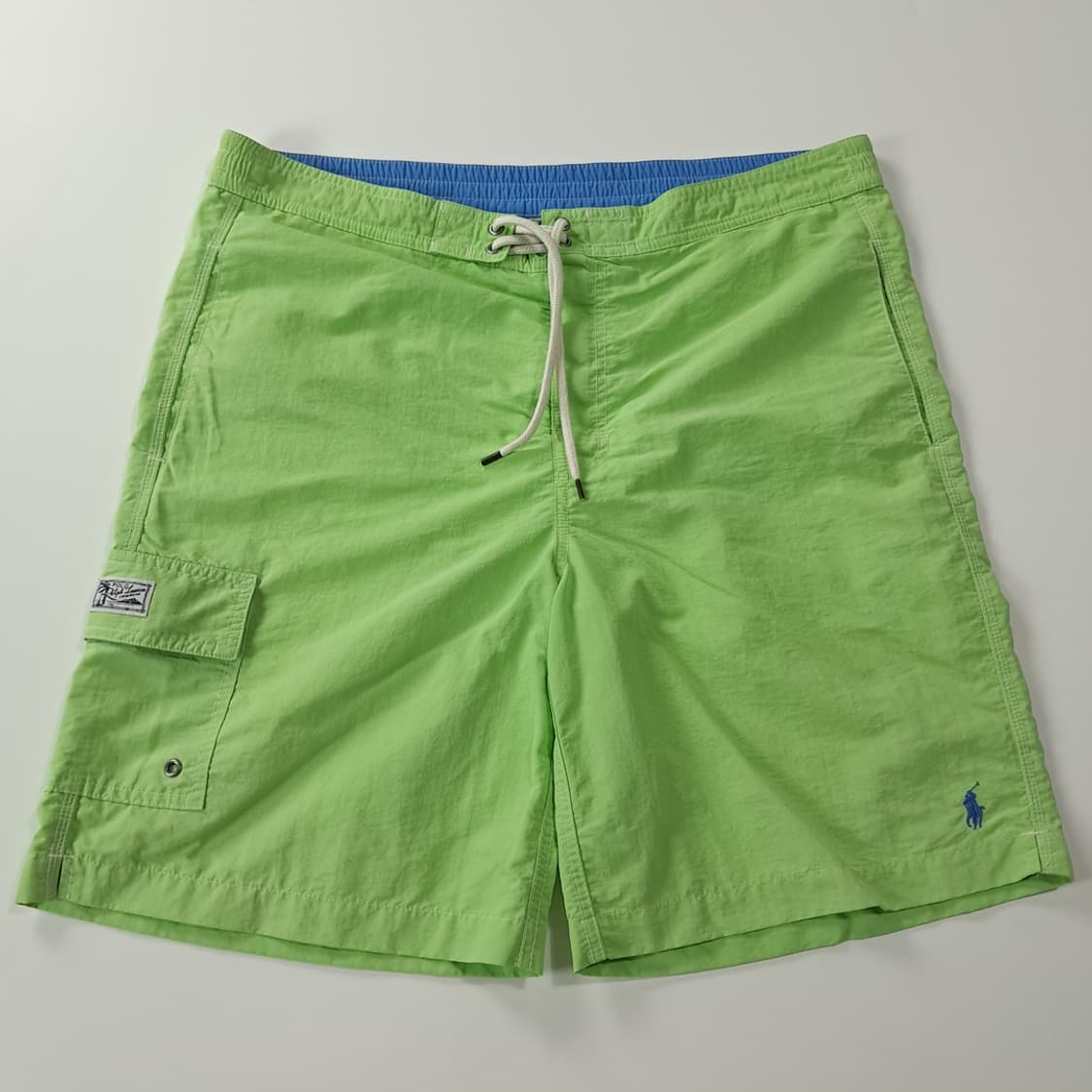 CK967 M 폴로 90s 카고패치 애플그린 스윔팬츠 반바지 상품이미지1