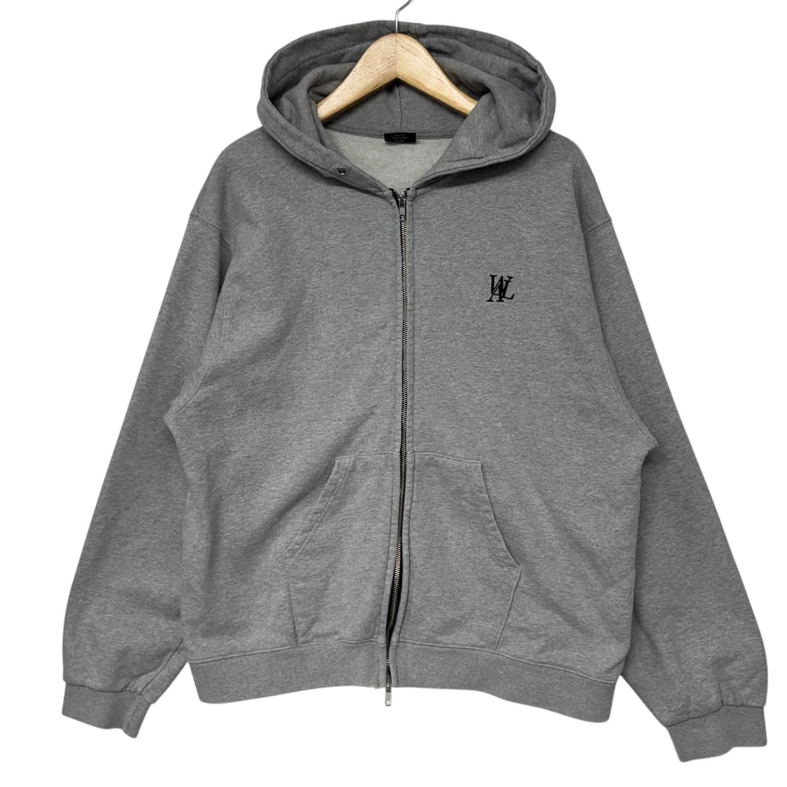 우알롱 로고 후드집업 상품이미지1