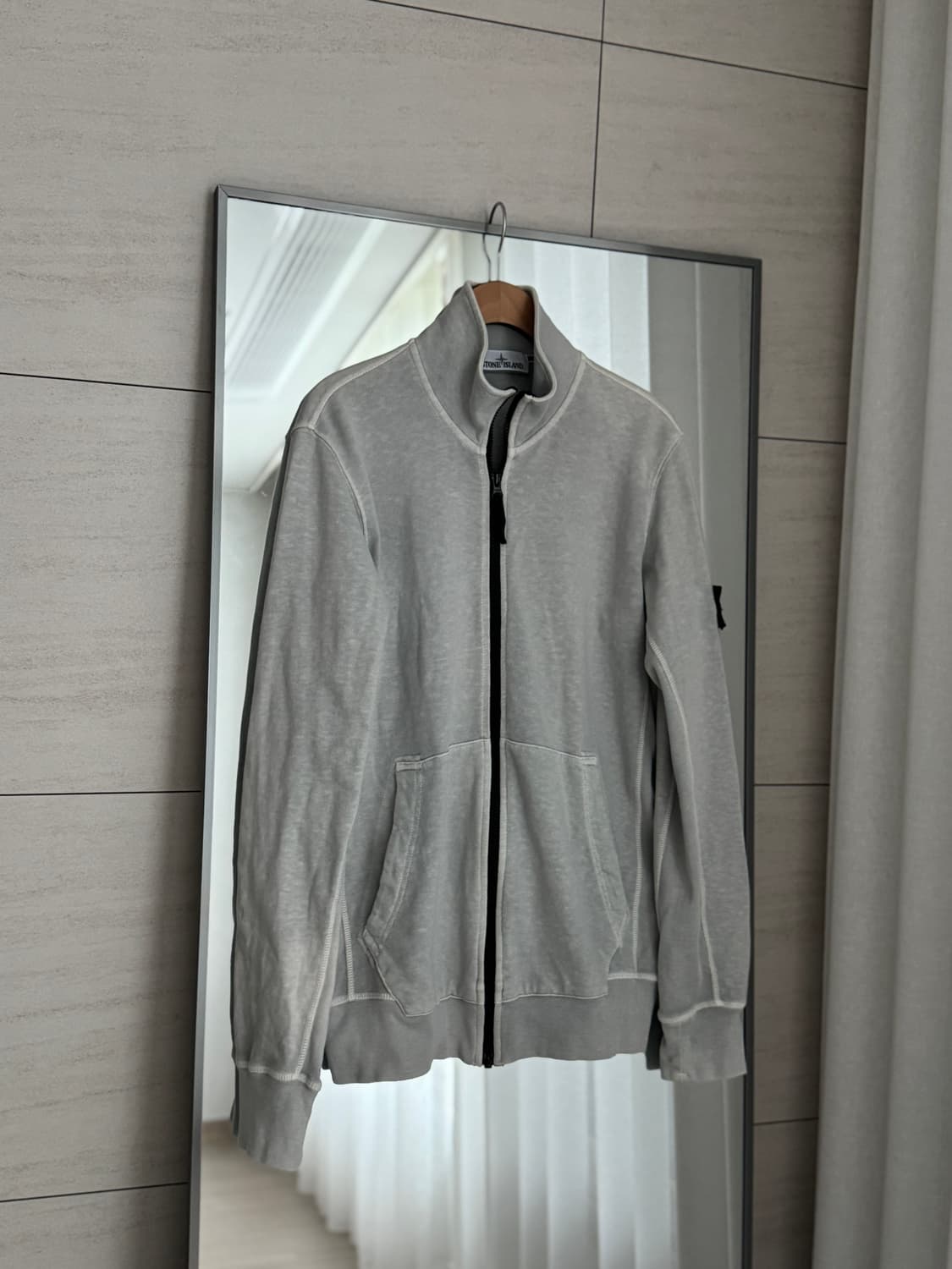 스톤아일랜드(Stone Island) 워싱 스웨트 집업 상품이미지5