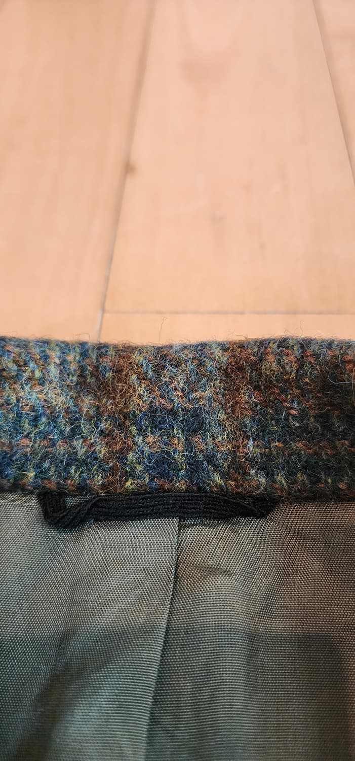 해리스트위드 그린체크 자켓 L 상품이미지7