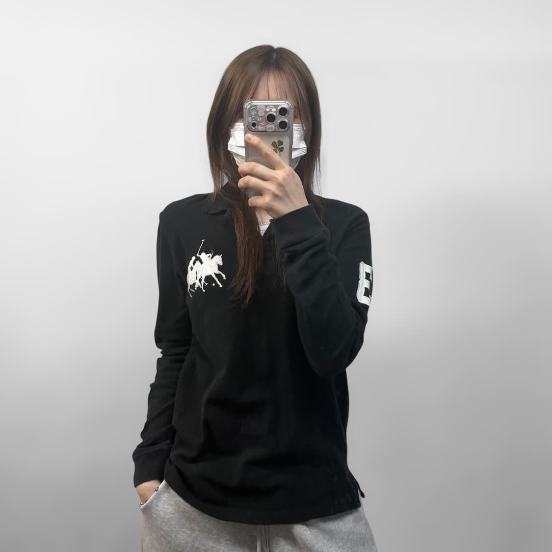폴로 랄프로렌 더블 빅 포니 카라티 블랙 상품이미지1