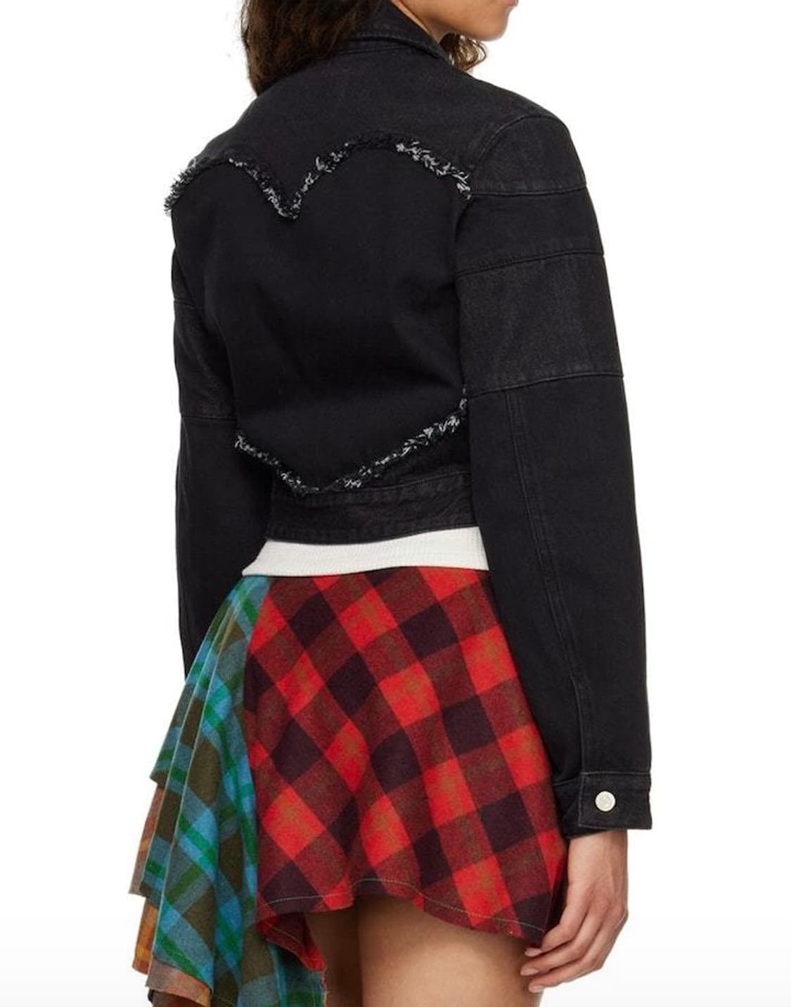 앤더슨벨 Mahina Blocking  Patchwork 흑청자켓 상품이미지4