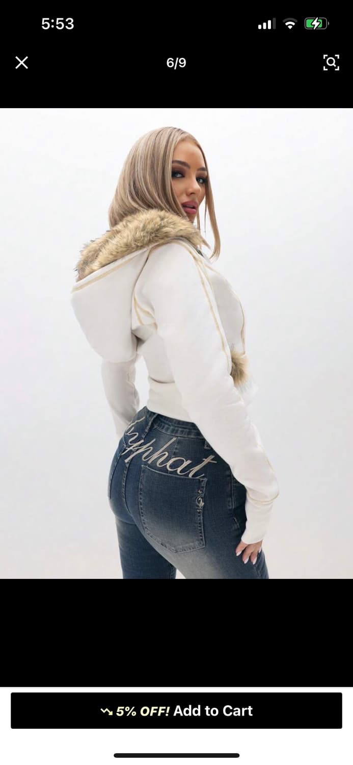 Babyphat fur hood zip up 상품이미지5