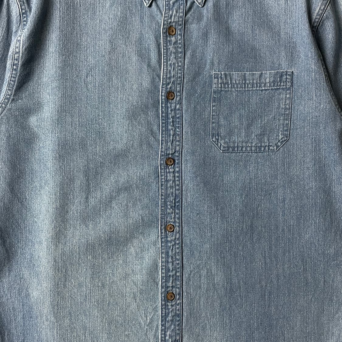 CROFT&BARROW 빈티지 다운버튼 코튼 데님 셔츠 A00693 상품이미지3