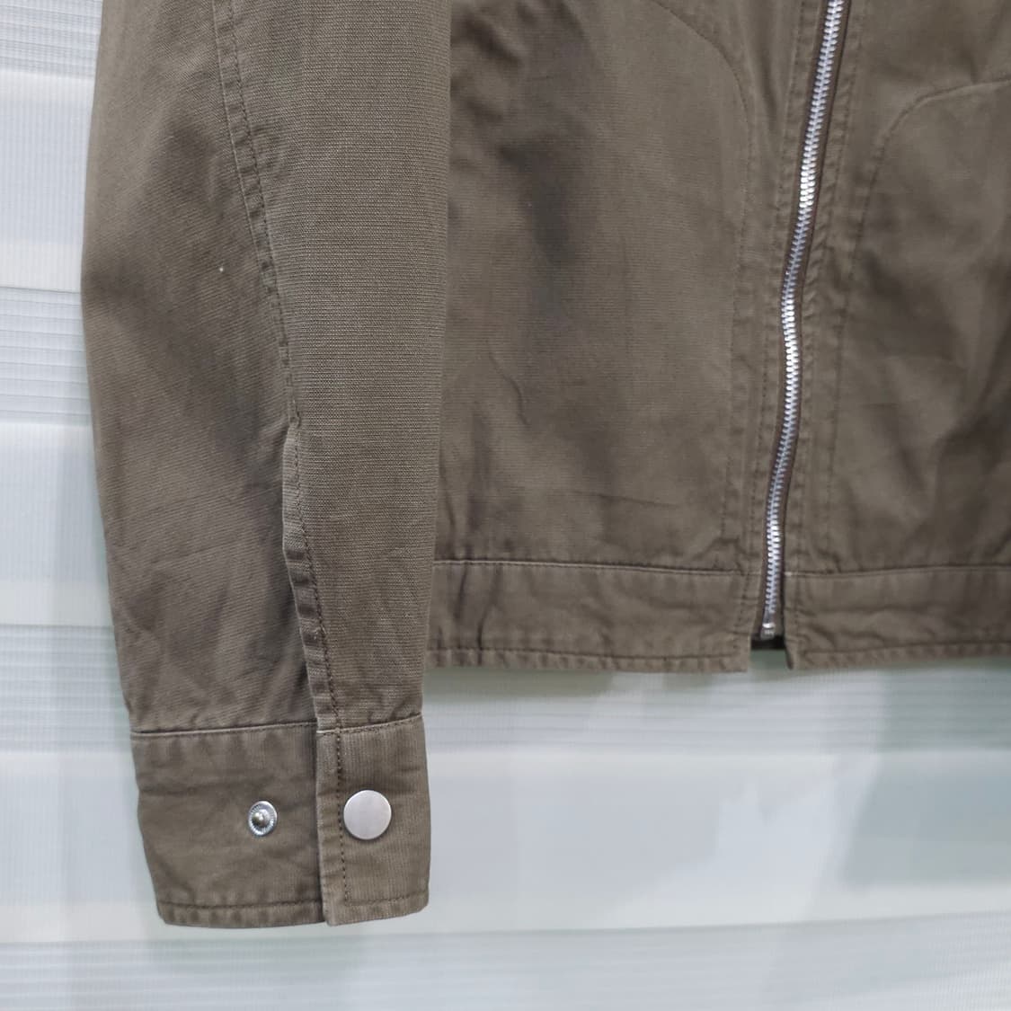 일본 Clothing 코튼 집업 라이더 자켓- M 상품이미지3