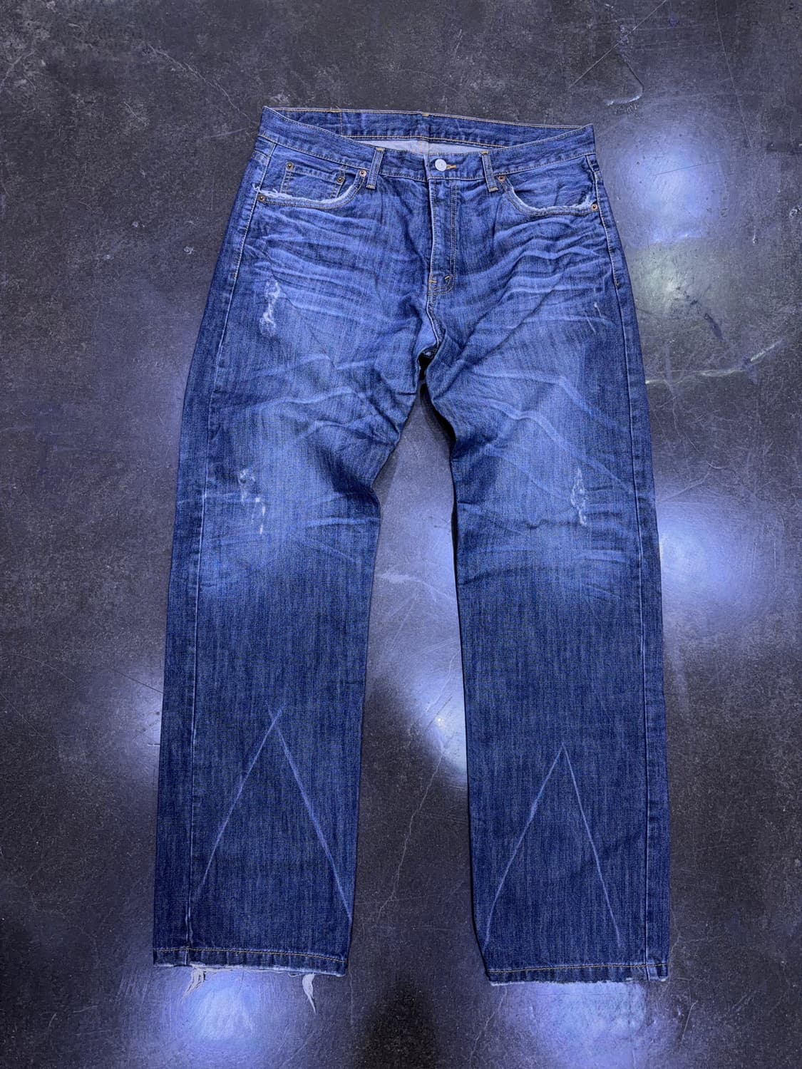 리바이스 501 00's 레귤러핏 빈티지 주름 워싱 데미지 데님팬츠 36 상품이미지1