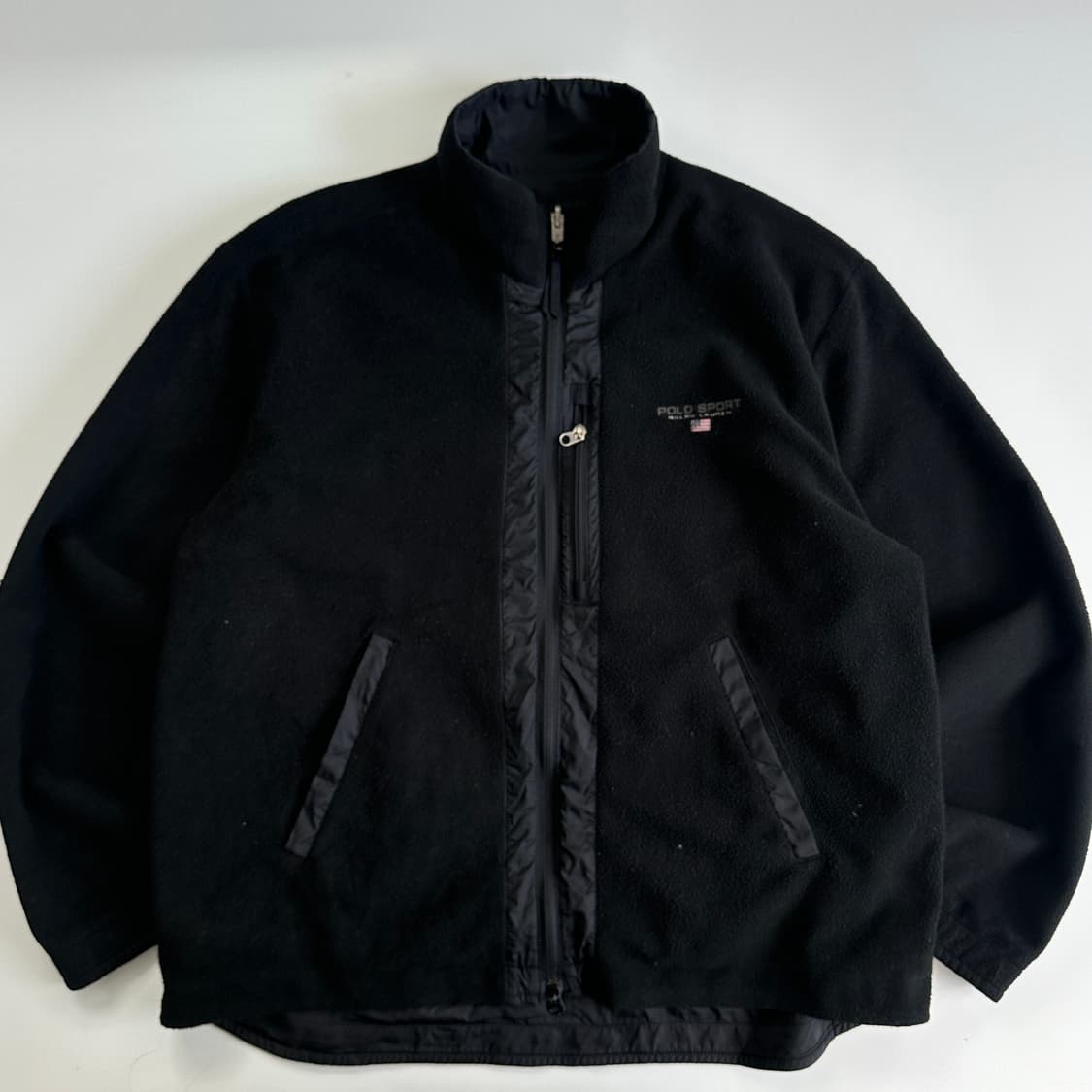 Polo Sport 폴로 스포츠 90‘s 블랙 플리스 우븐 리버시블 자켓 상품이미지4