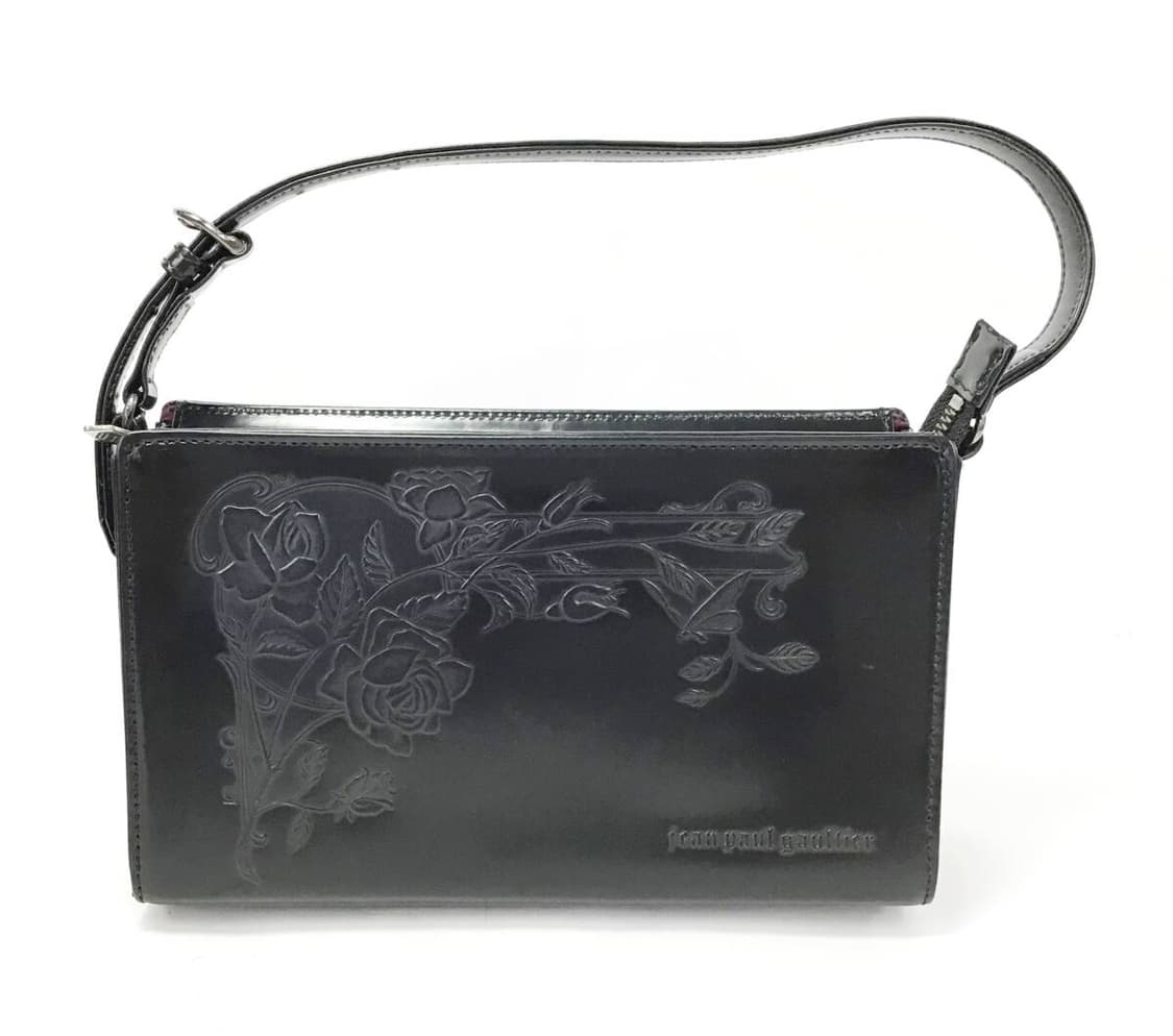 장폴고티에 뉴로즈 엠보싱 숄더백 핸드백 블랙 상품이미지1