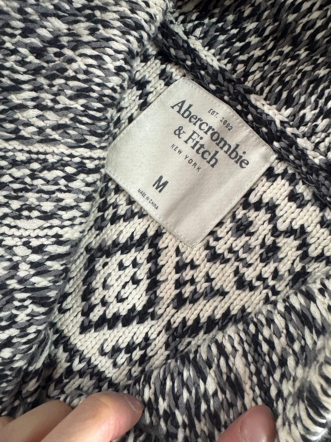 희귀!! 아베크롬비 노르딕 숄카라 가디건 M 상품이미지3