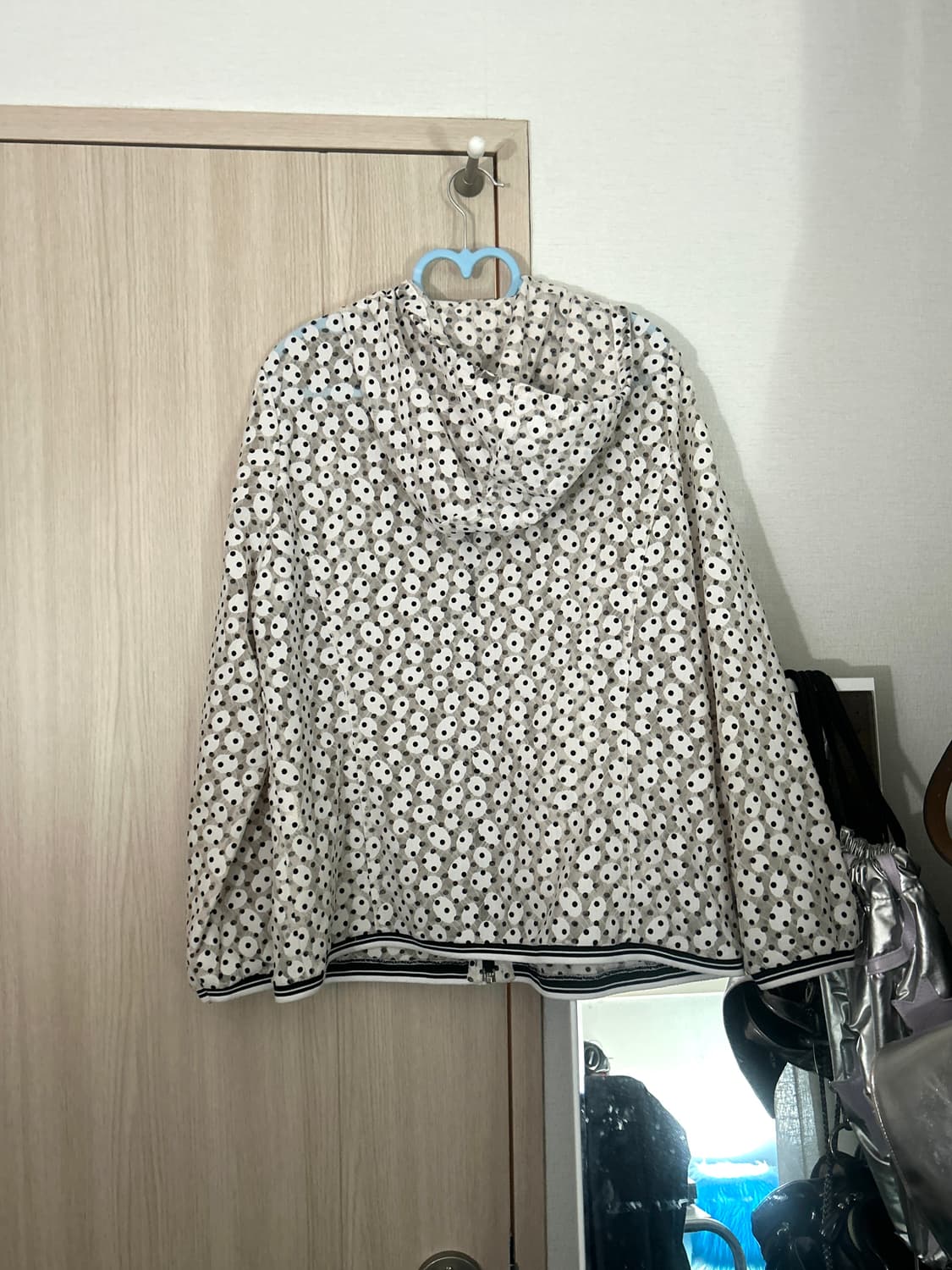 도트 바람막이 후드집업 상품이미지2