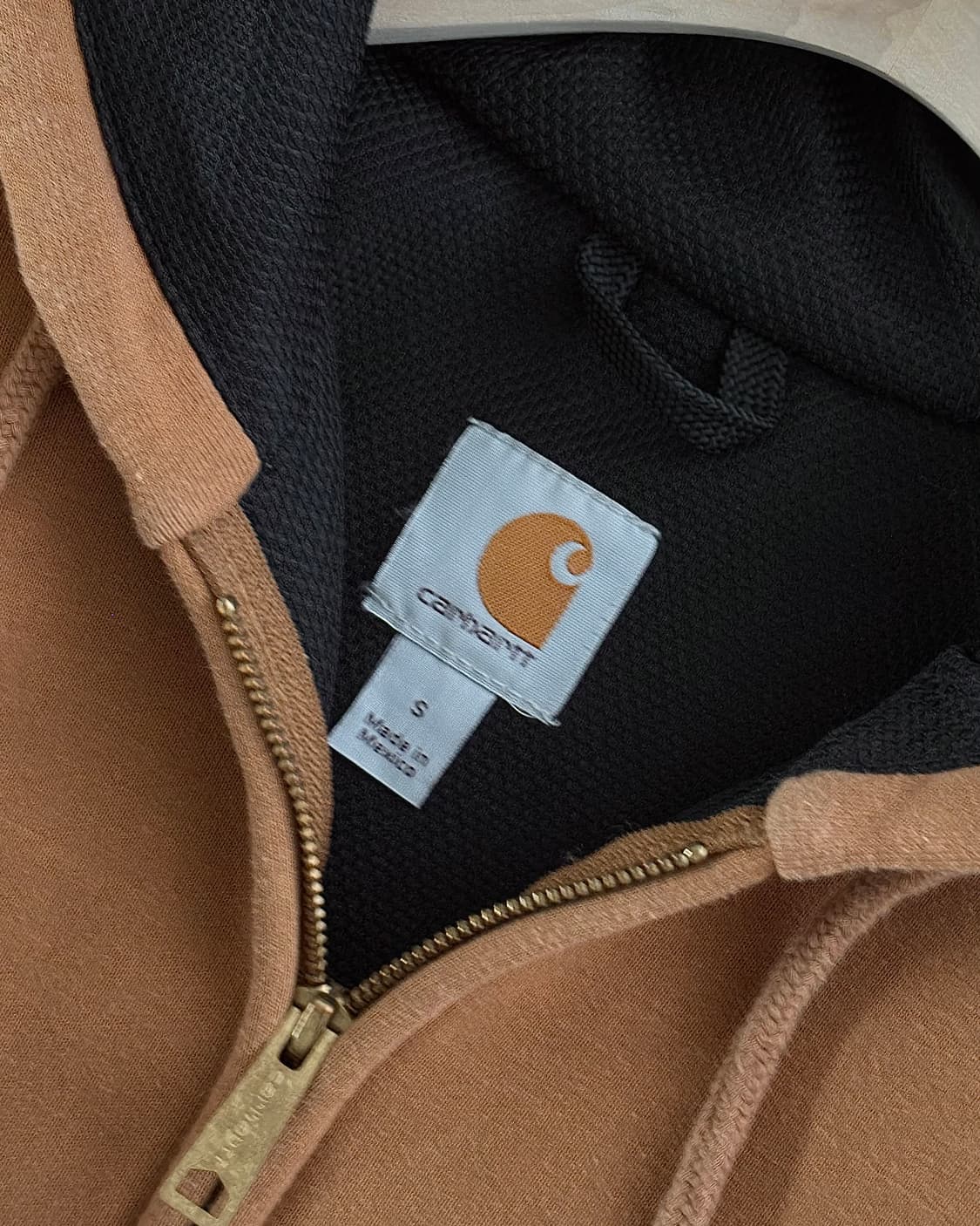 Carhartt 칼하트 브라운컬러 써멀 후드집업 상품이미지7