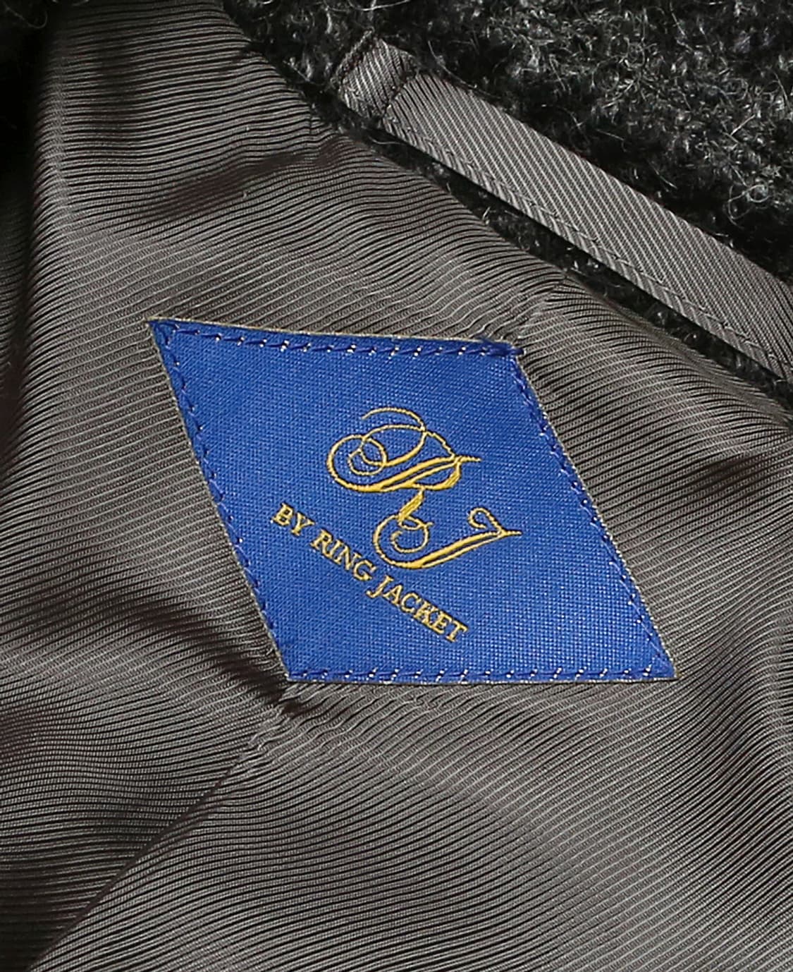 링자켓 [Ring Jacket RJ] 울 알파카 모헤어 실크 체크 코트 상품이미지5