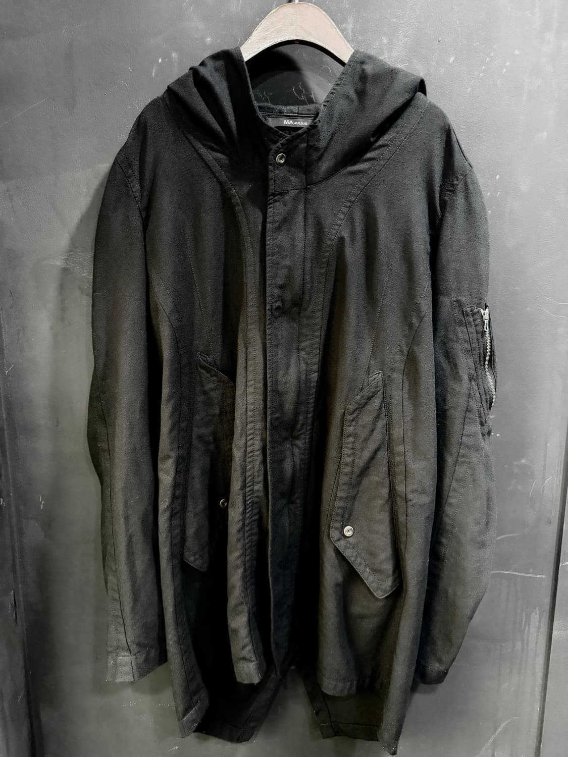 MA_JULIUS Archive Hooded Half Coat 상품이미지1