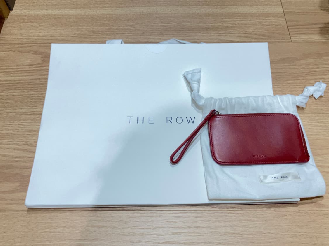 The row 카드지갑 레드 상품이미지1