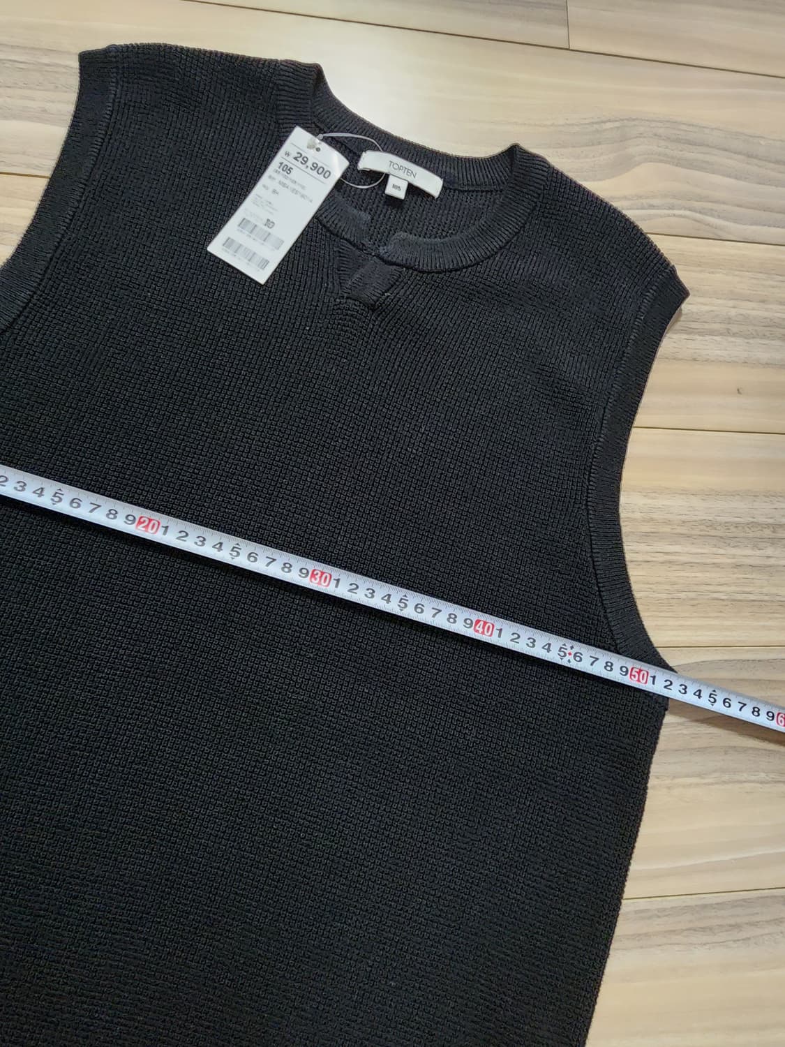 탑텐쪼끼니트베스트105사이즈블랙 상품이미지8