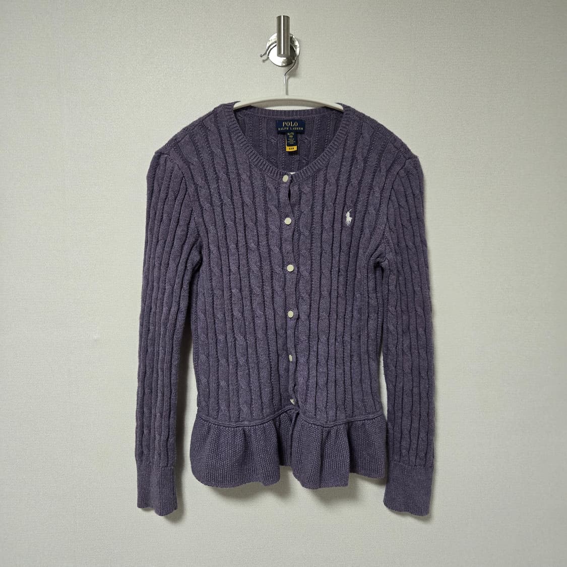 폴로랄프로렌 퍼플 가디건 / 여성 가디건/ 여자 가디건  상품이미지1