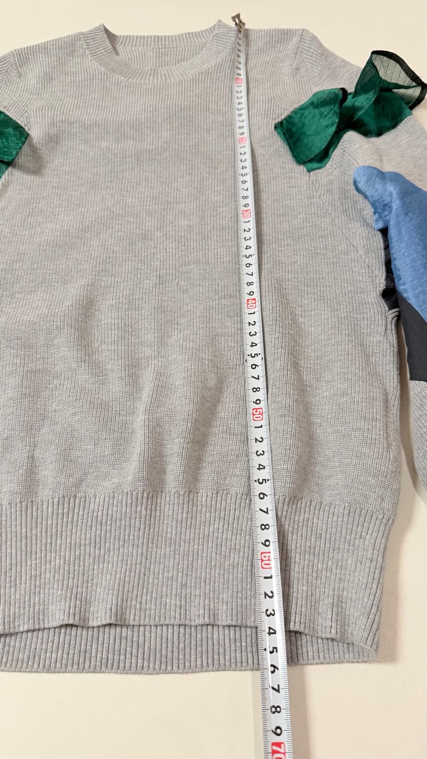 사카이sacai 러플 패널 크루넥풀오버 맨투맨니트 정가 899,000원 상품이미지5