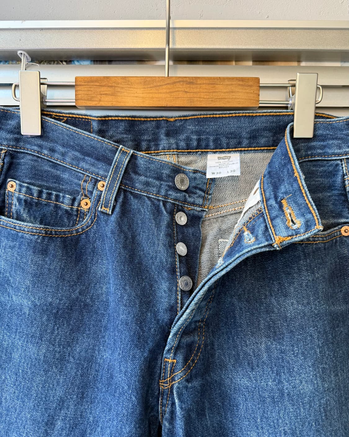 Levi's 501 00s washed denim pants 상품이미지3