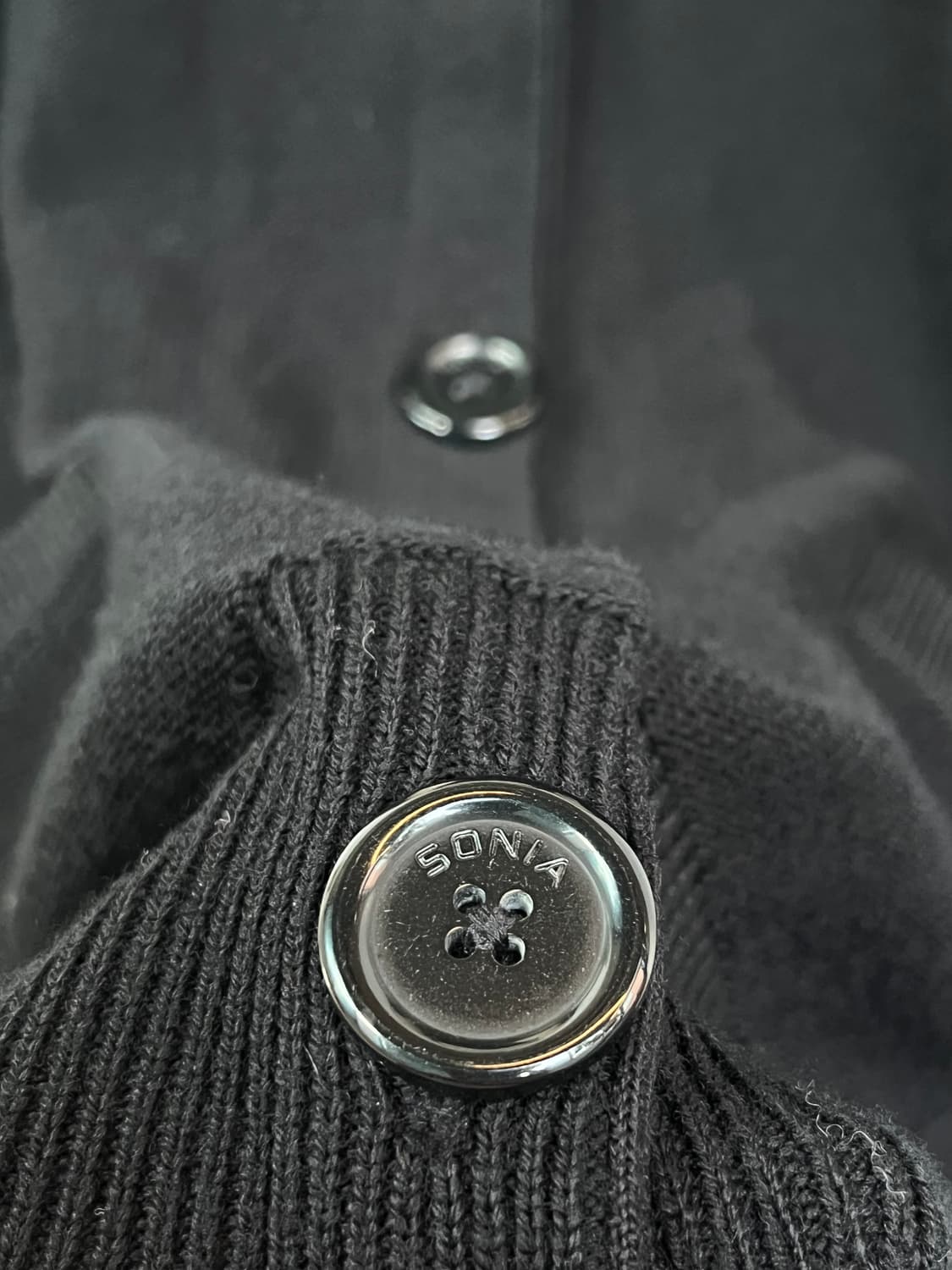 Sonia Rykiel 울 블랙 가디건 L 상품이미지5