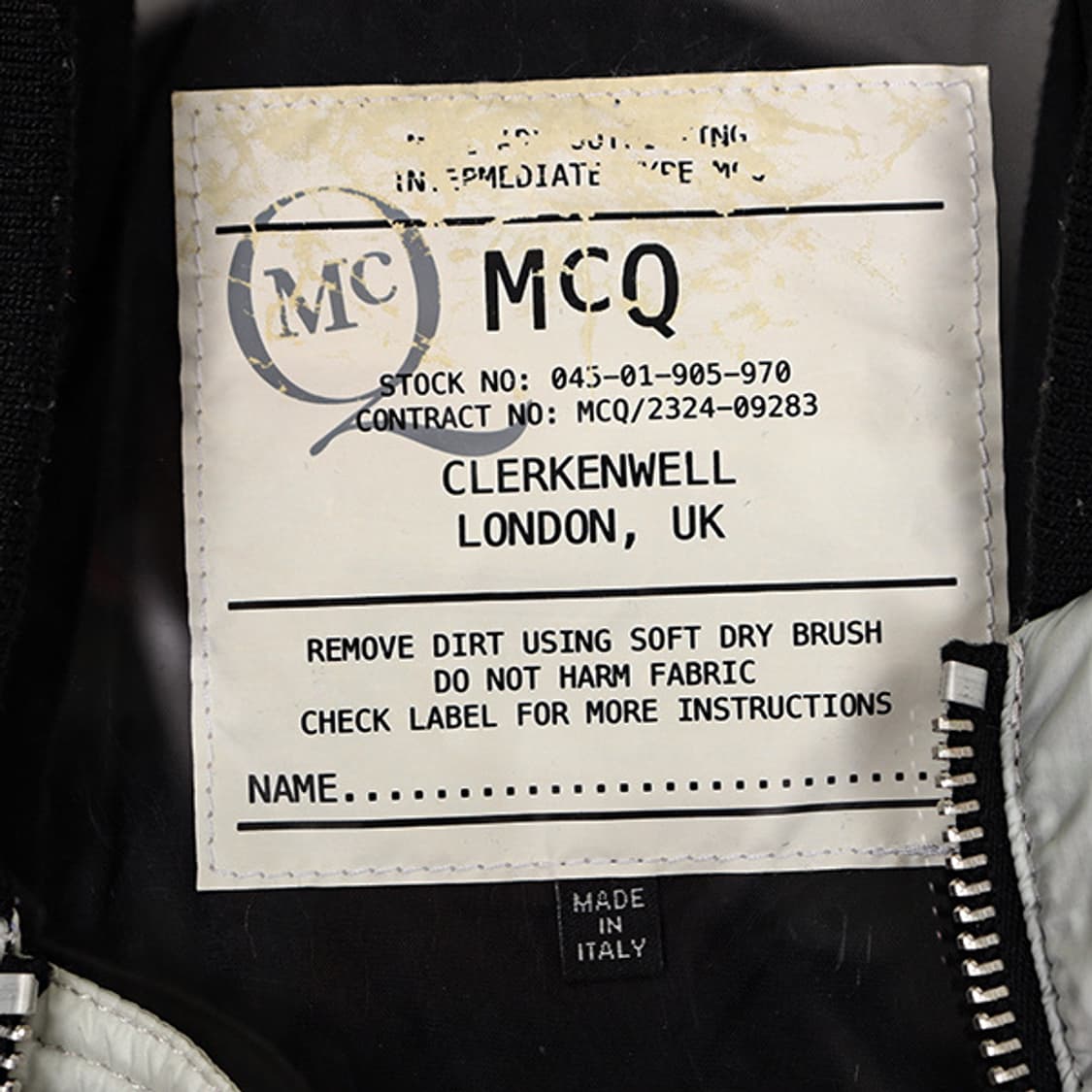 알렉산더맥퀸 14FW Razor 바이널 람포 봄버자켓  상품이미지10