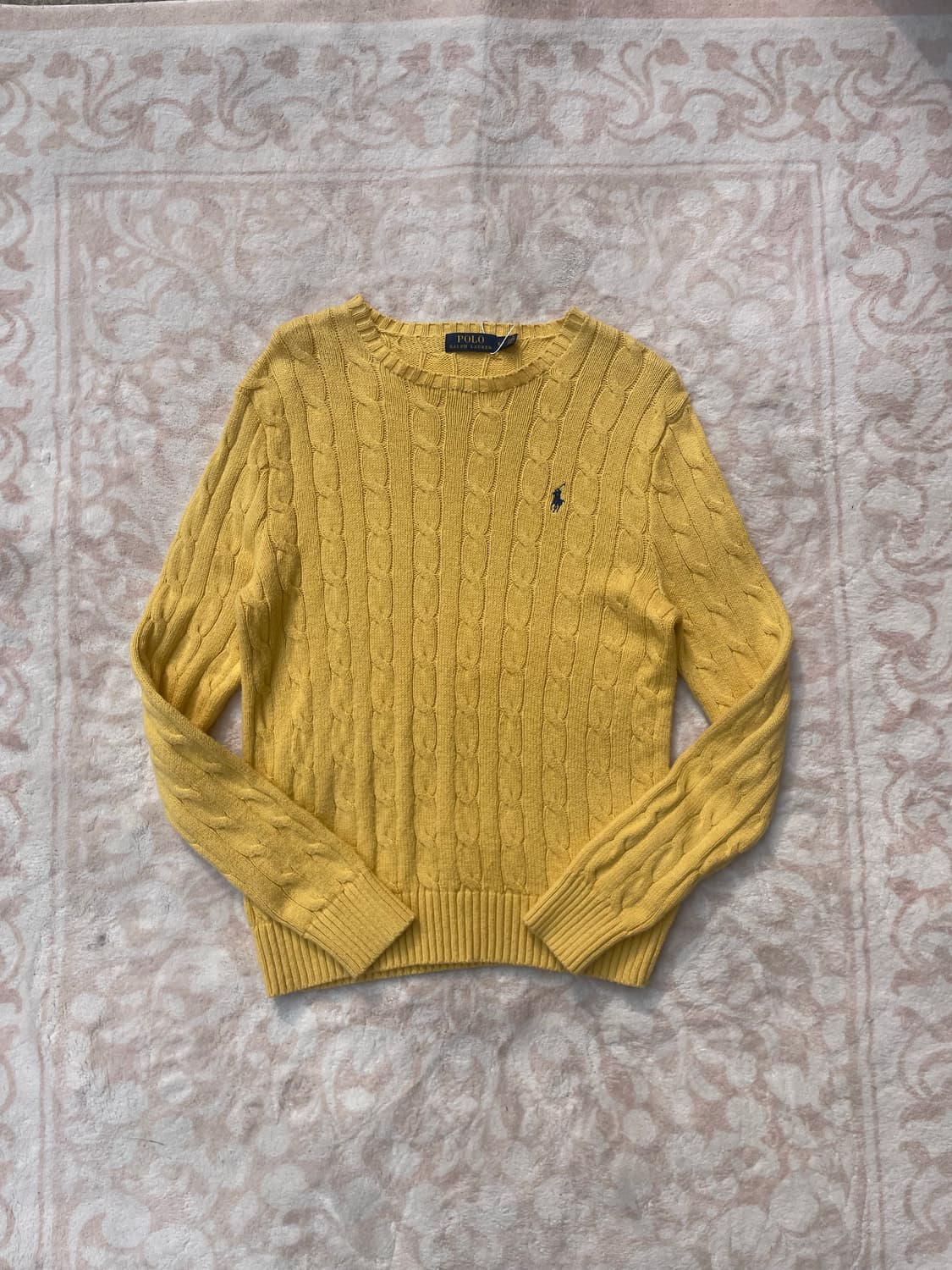 Polo Ralph Lauren 옐로우 케이블 니트 상품이미지2