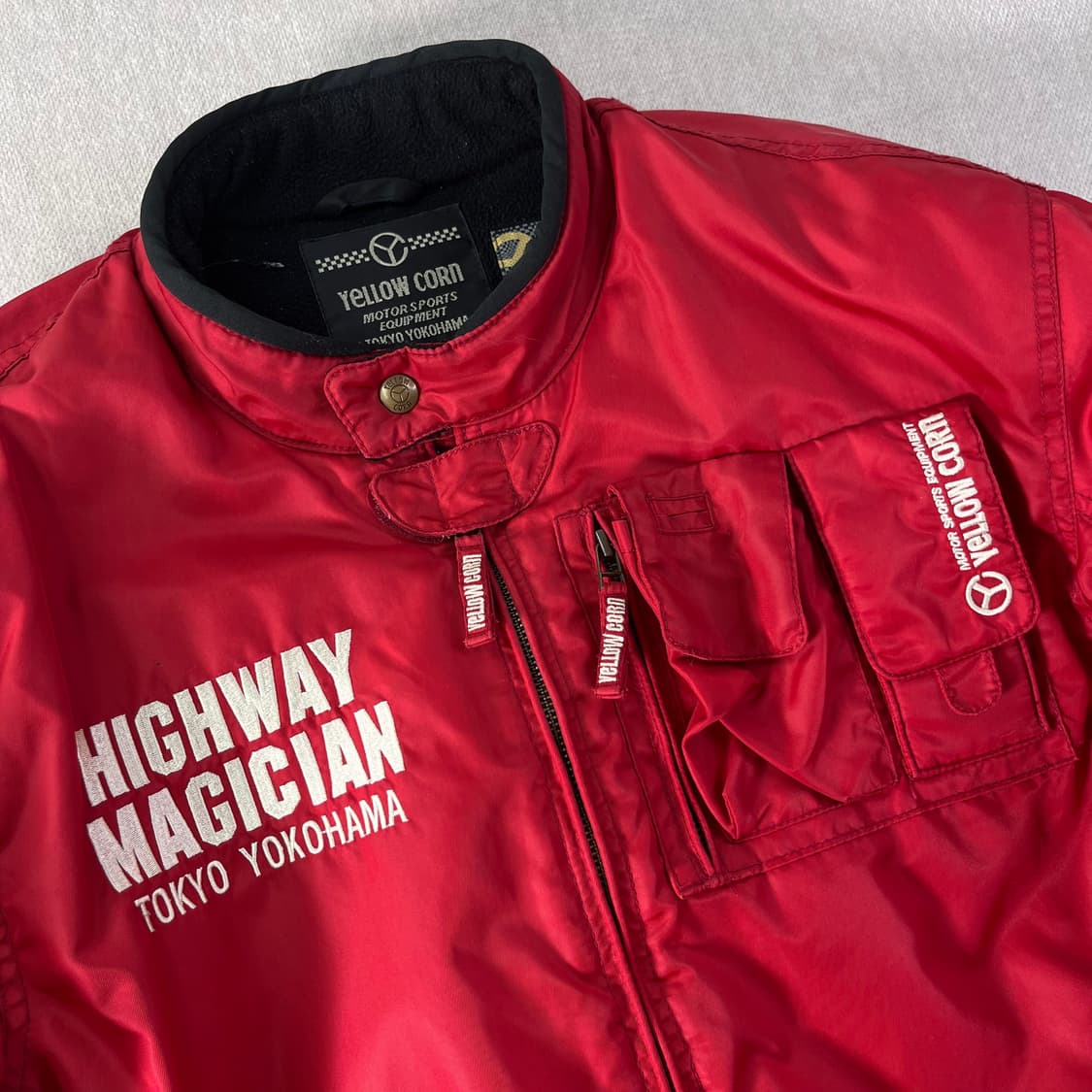 100 옐로우콘 나일론 레이싱 자켓 상품이미지3