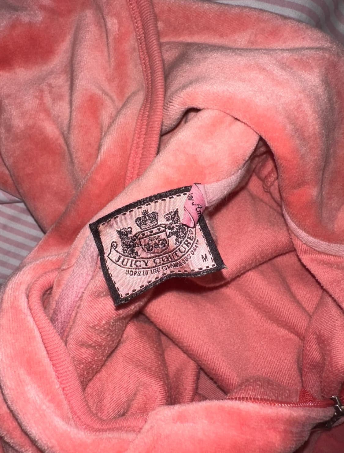 쥬시꾸뛰르 핑크벨벳 후드집업 갸루템 M 상품이미지3