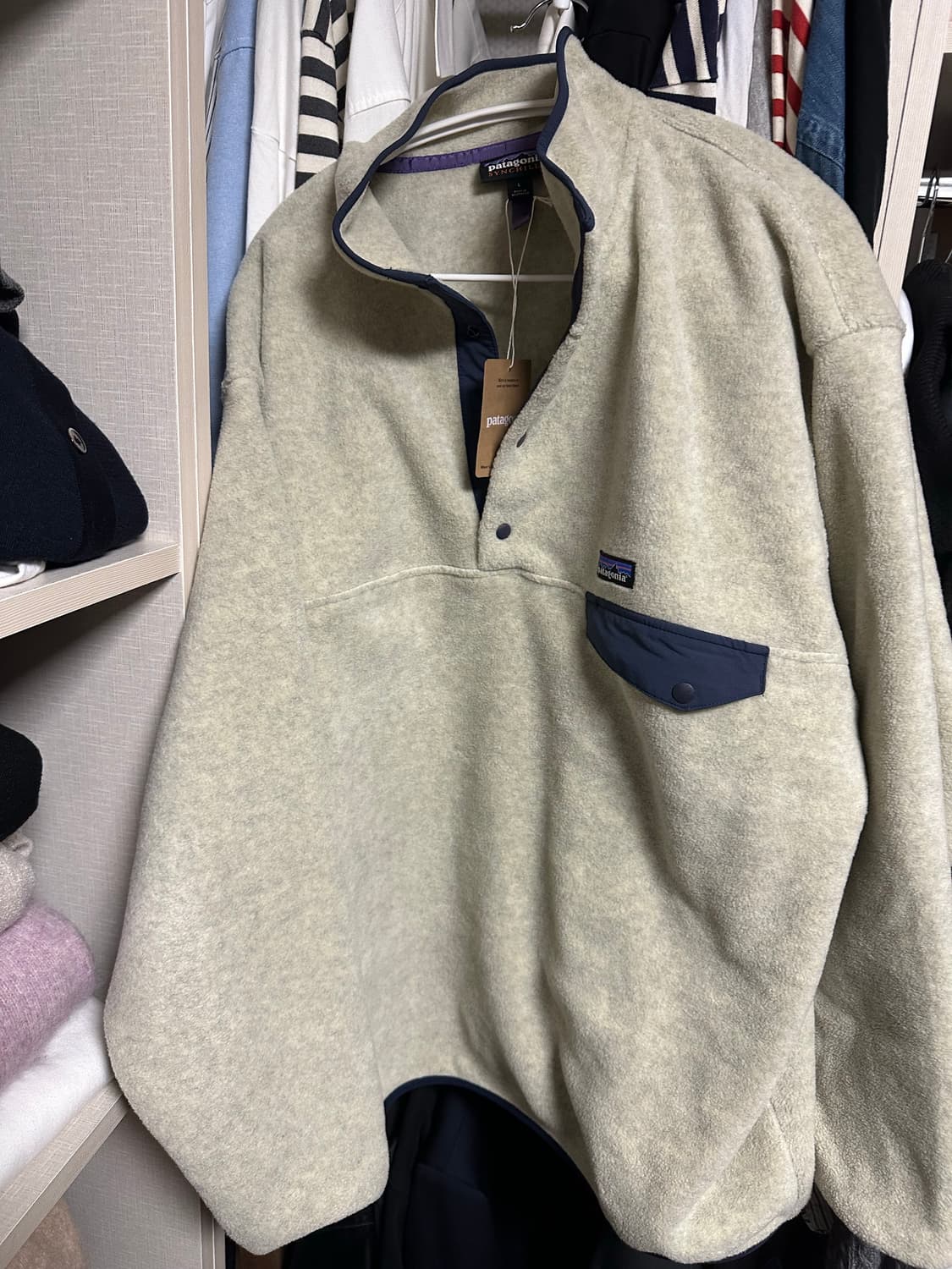 (새상품) 파타고니아 신칠라 (헤비웨이트) 오트밀 헤더 L 상품이미지1