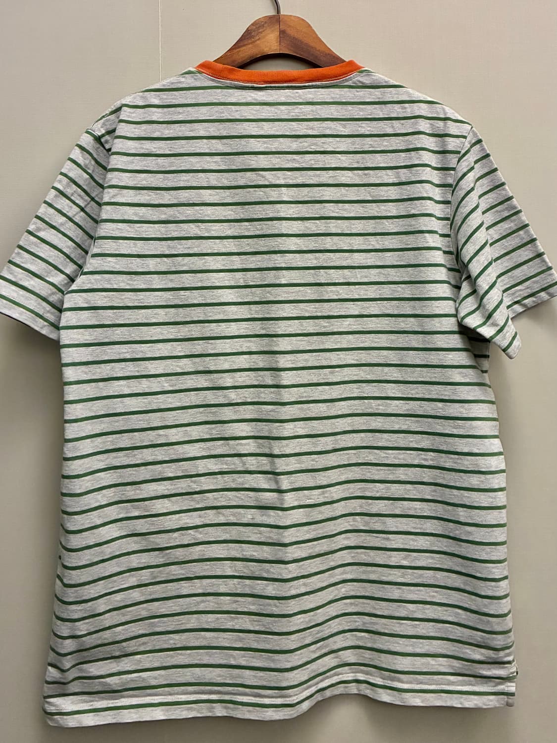 (M/100)이스트로그 코튼 스트라이프 포켓 반팔티셔츠  상품이미지7