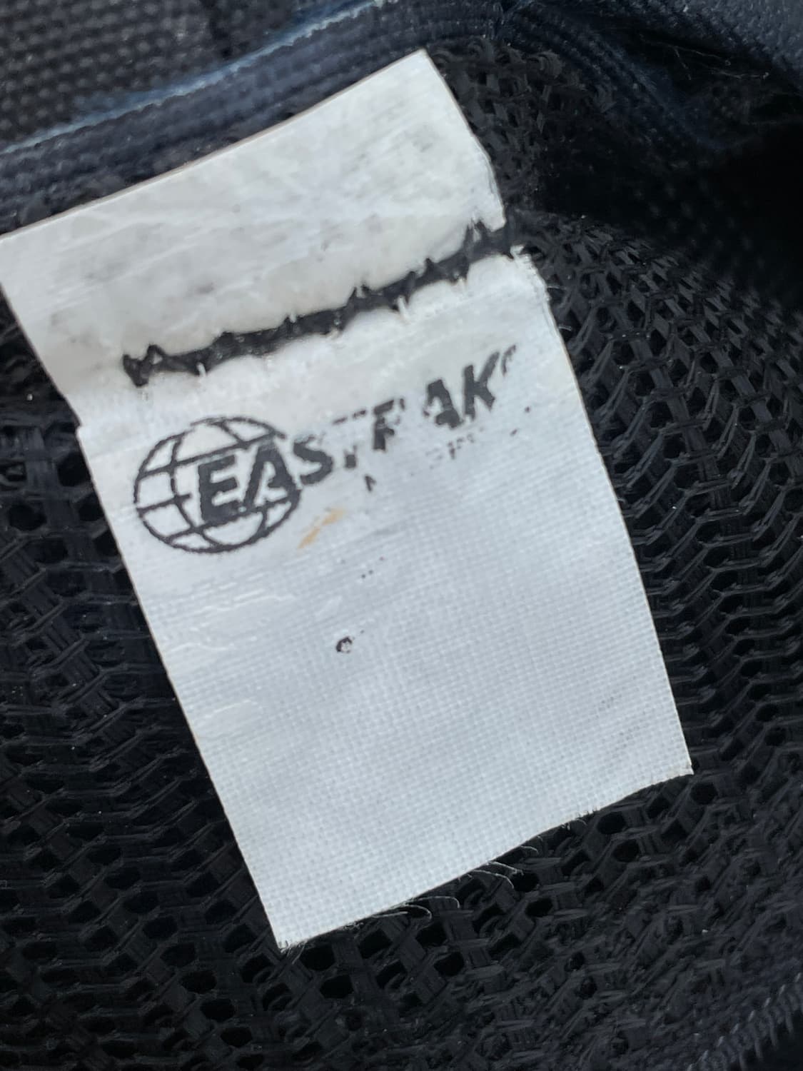 90s Eastpak Leater Bottom Navy Backapack 상품이미지8