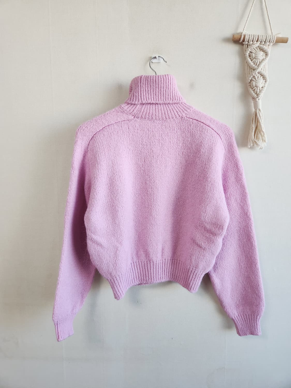 자라 하이넥 핀턱 니트 M 상품이미지2