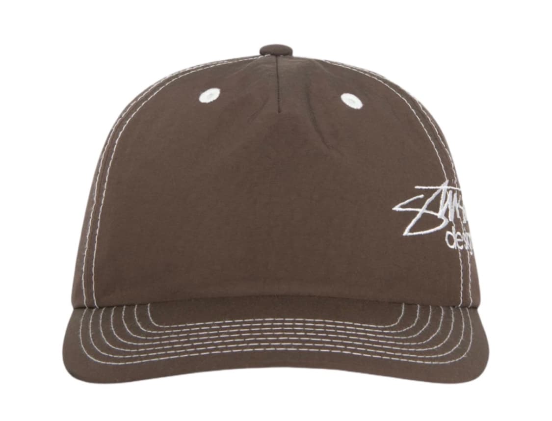 스투시 미드 뎁스 스투시 디자인 스냅백 브라운 상품이미지3