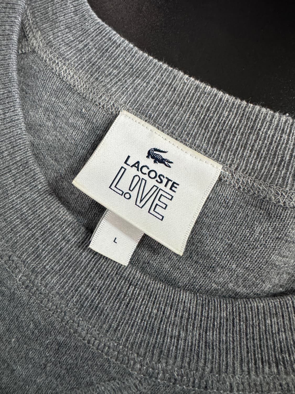 정품 라코스테 라이브 코튼 혼방 니트 XL 상품이미지3