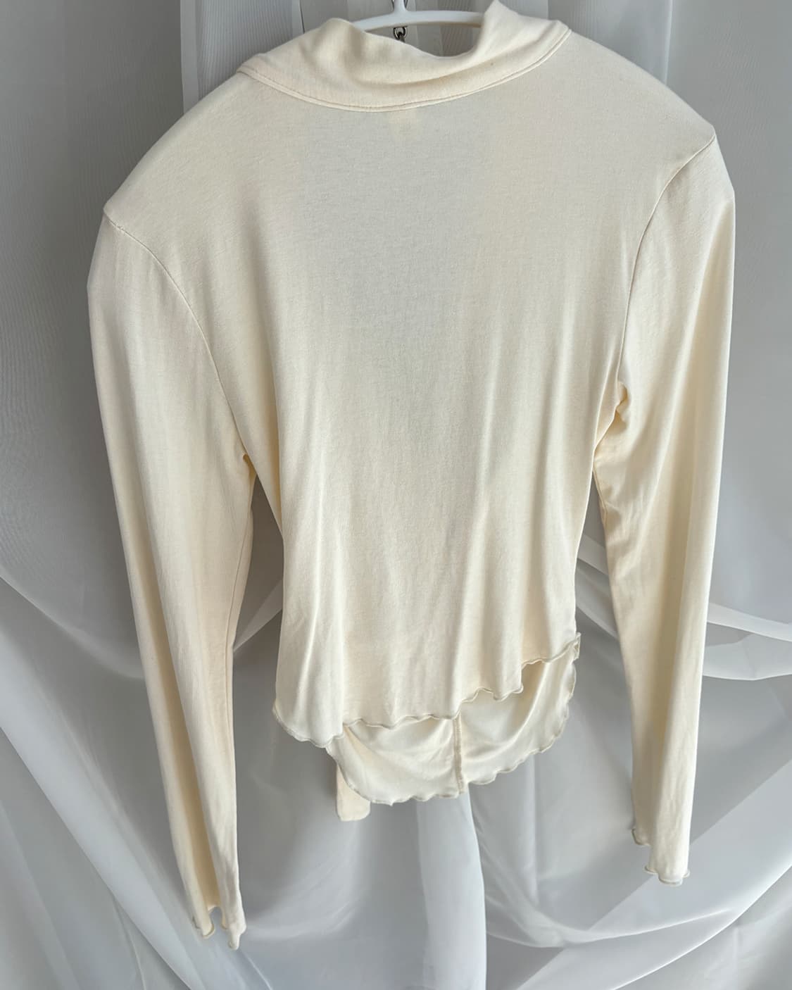 YRZS one rose shirring scarf t-shirts 상품이미지6