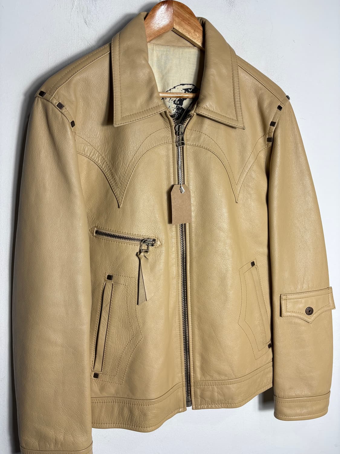 버카루 진 웨스턴 무드 가죽 자켓  상품이미지2